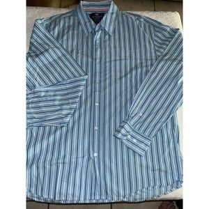 Vintage 90’s Duck Head Button Down Striped Long Sleeve Shirt (XL)